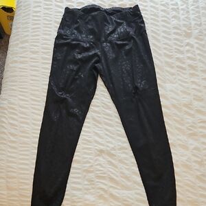 Black Leopard Print Leggings